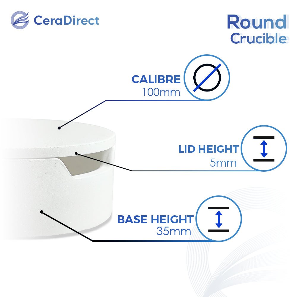 Round Crucible&Zirconia Sintering Beads (1kg) - CeraDirect