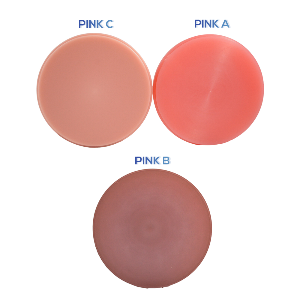 Flexible Pink/Clear PMMA Disc