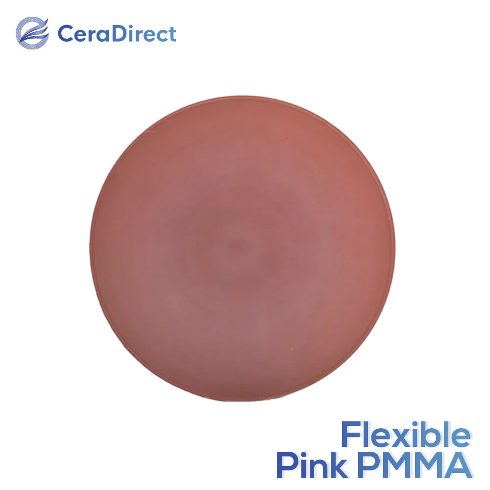 Flexible Pink/Clear PMMA Disc