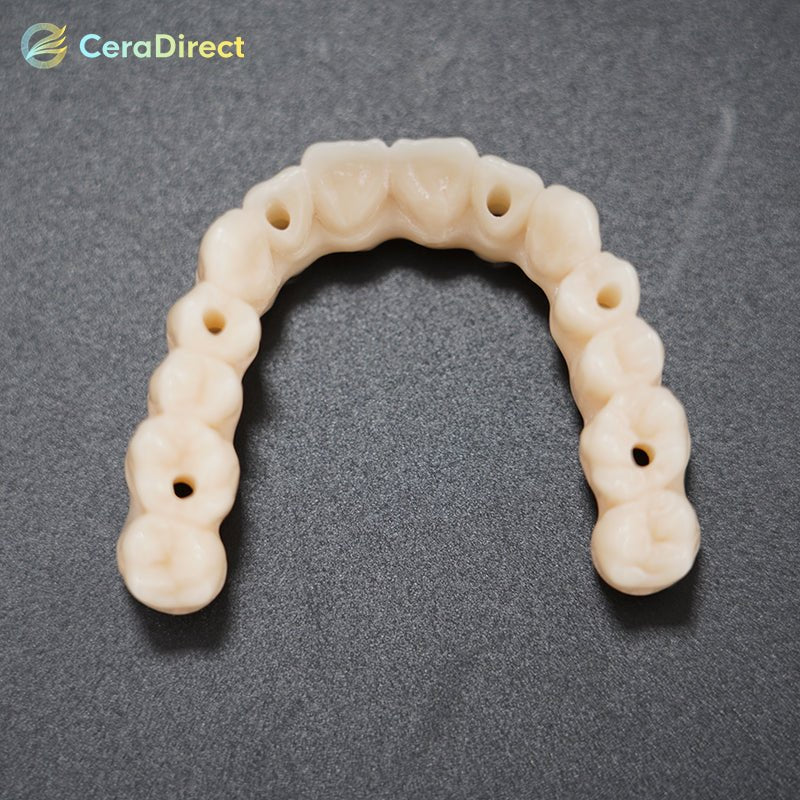 HT— White Zirconia Disc Zirkonzahn System (95mm) - CeraDirect
