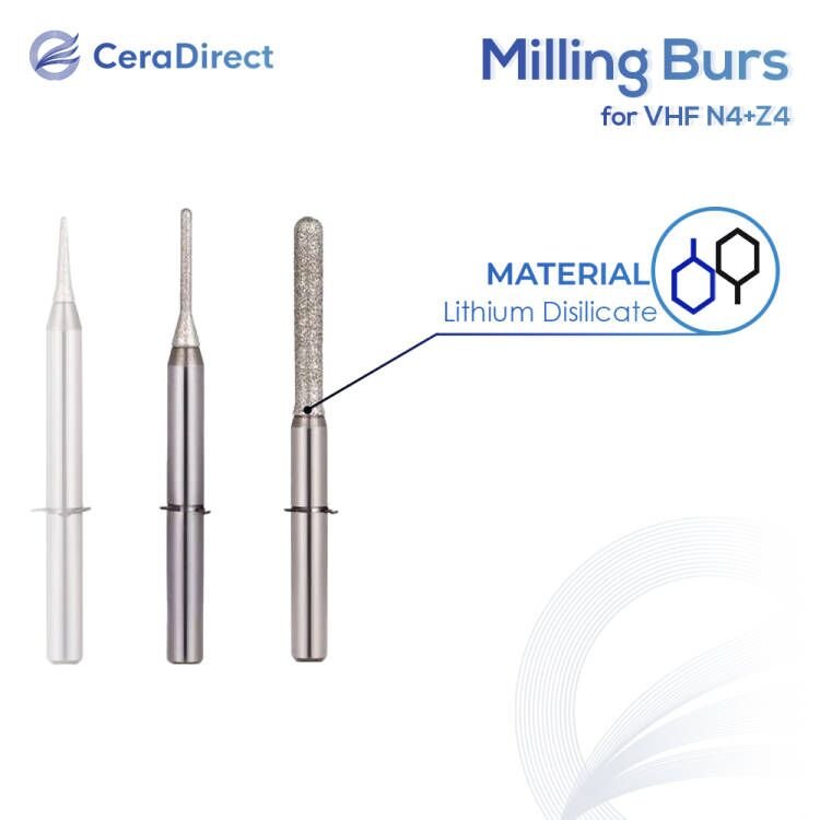 Milling Burs——VHF（VHF N4+ Z4）Milling Machine - CeraDirect
